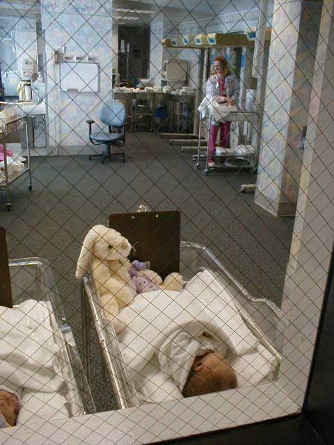 Leila in the nursery