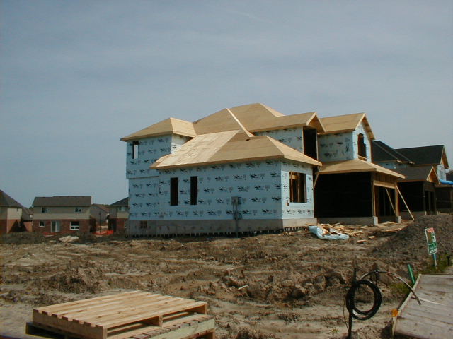 May 28, 2004 - Starting to look like a house