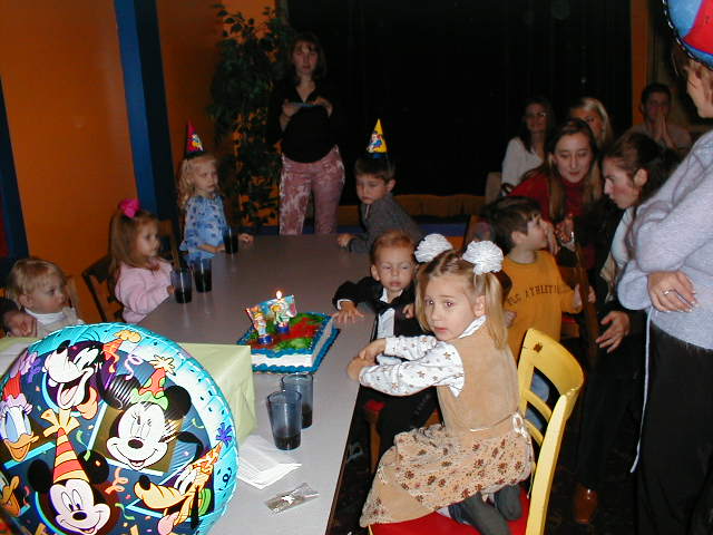 Leila with lots of other kids